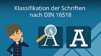 Klassifikation der Schriften nach DIN 16518