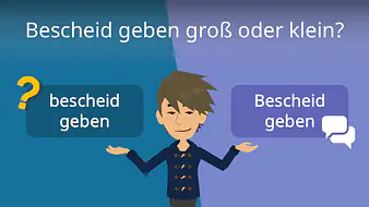 Bescheid geben - groß oder klein?