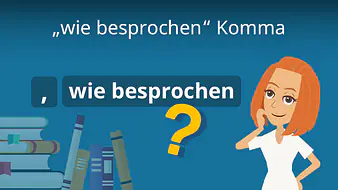 "wie besprochen" Komma