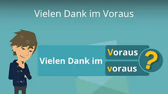 Vielen Dank im Voraus