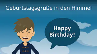 Geburtstagsgrüße in den Himmel
