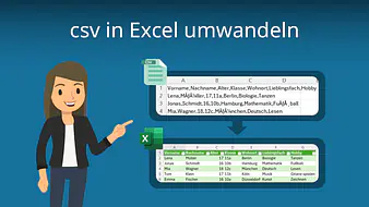 csv in Excel umwandeln