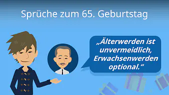 Sprüche zum 65. Geburtstag