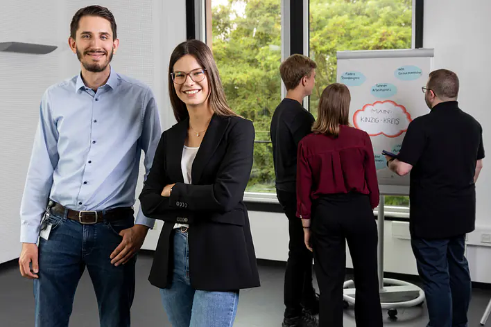 Kliehm und Schertler im Fraktionsraum