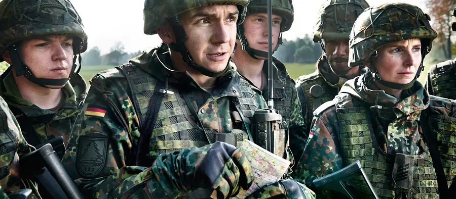 Oberfähnrich Gruppe von Führungspersonen