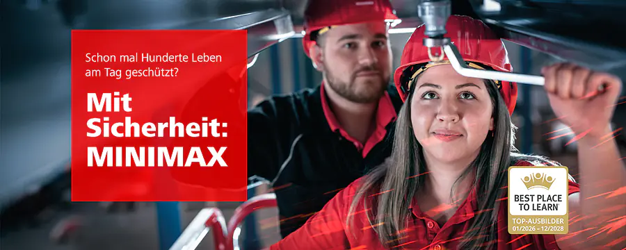 Minimax Ausbildung zum Anlagenmechaniker (m/w/d) Einsatzgebiet  Löschsystemtechnik