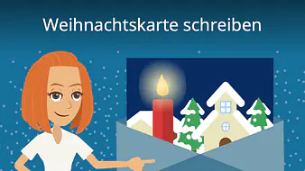 Weihnachtskarte schreiben