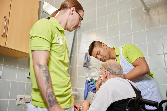 Hilfe bei Körperpflege