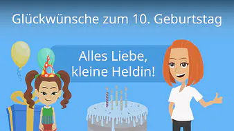 Glückwünsche zum 10. Geburtstag