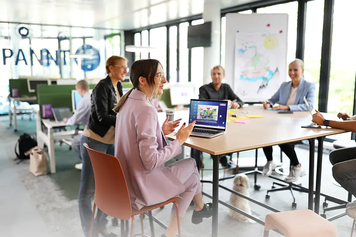 Team in der Werkstatt