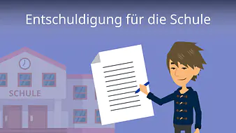 Entschuldigung für die Schule