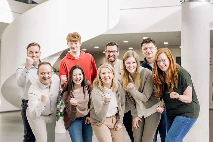 Team Ausbildung mit einigen Nachwuchskräften