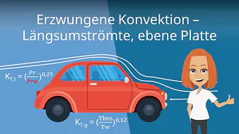 Erzwungene Konvektion - längsumströmte, ebene Platte
