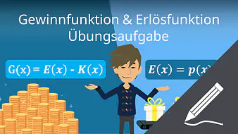 Gewinnfunktion und Erlösfunktion Übungsaufgabe