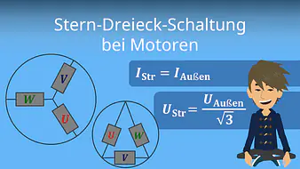 Stern- und Dreieck-Schaltung bei Motoren