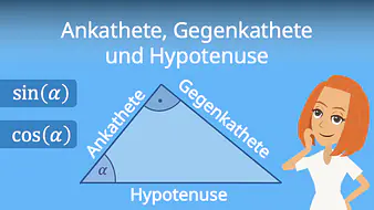 Ankathete, Gegenkathete, Hypotenuse
