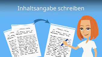 Inhaltsangabe schreiben