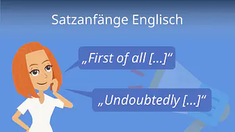 Satzanfänge Englisch