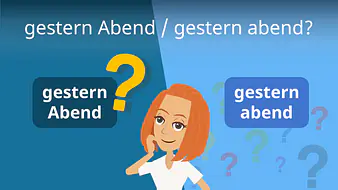 gestern Abend / gestern abend?