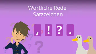 Wörtliche Rede Satzzeichen