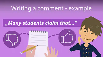 Writing a comment - example