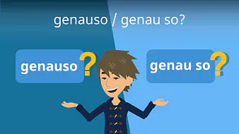 genauso / genau so?