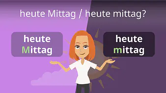 heute Mittag / heute mittag?