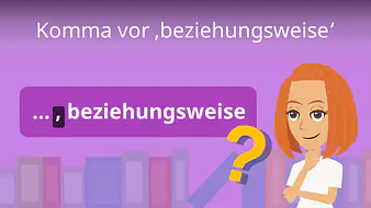 Komma vor beziehungsweise