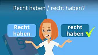 Recht haben / recht haben?