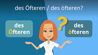des Öfteren / des öfteren?