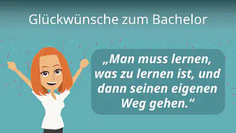 Glückwünsche zum Bachelor