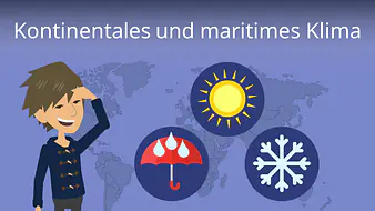 Kontinentales und maritimes Klima