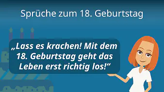 Sprüche zum 18. Geburtstag