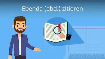 Ebenda (ebd.) zitieren