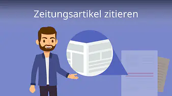 Zeitungsartikel zitieren