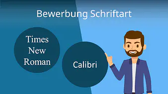 Schriftart Bewerbung