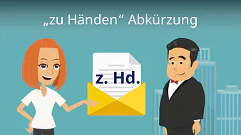 "zu Händen" Abkürzung