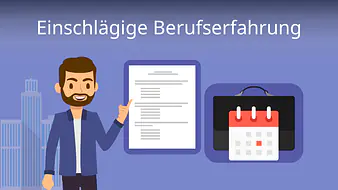 Einschlägige Berufserfahrung