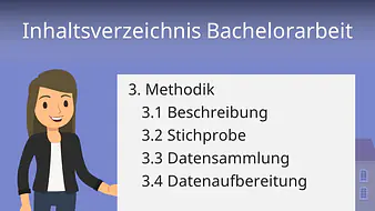 Inhaltsverzeichnis Bachelorarbeit