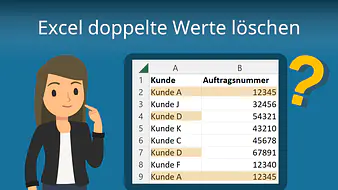 Excel doppelte Werte löschen