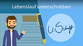 Lebenslauf unterschreiben