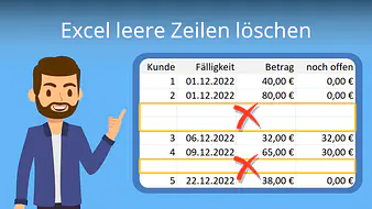 Excel leere Zeilen löschen