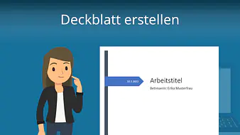 Deckblatt erstellen
