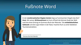 Fußnote Word