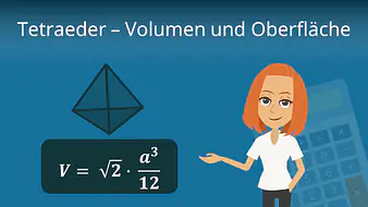 Tetraeder - Volumen und Oberfläche