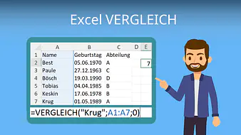 Excel VERGLEICH