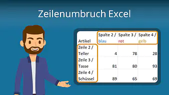 Zeilenumbruch Excel